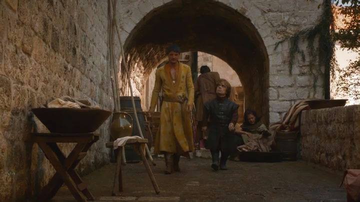 Tyrion Lannister speaks with Prince Oberyn